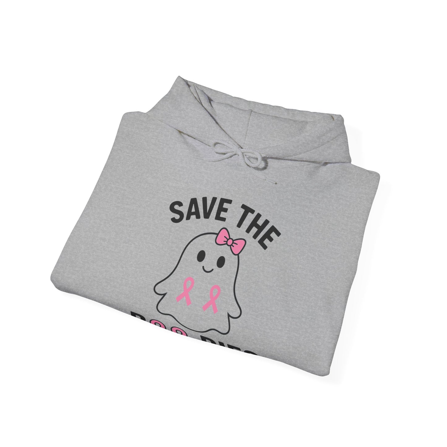 Hoodie Save the Boo-Bies Breast Cancer Awareness Ghost