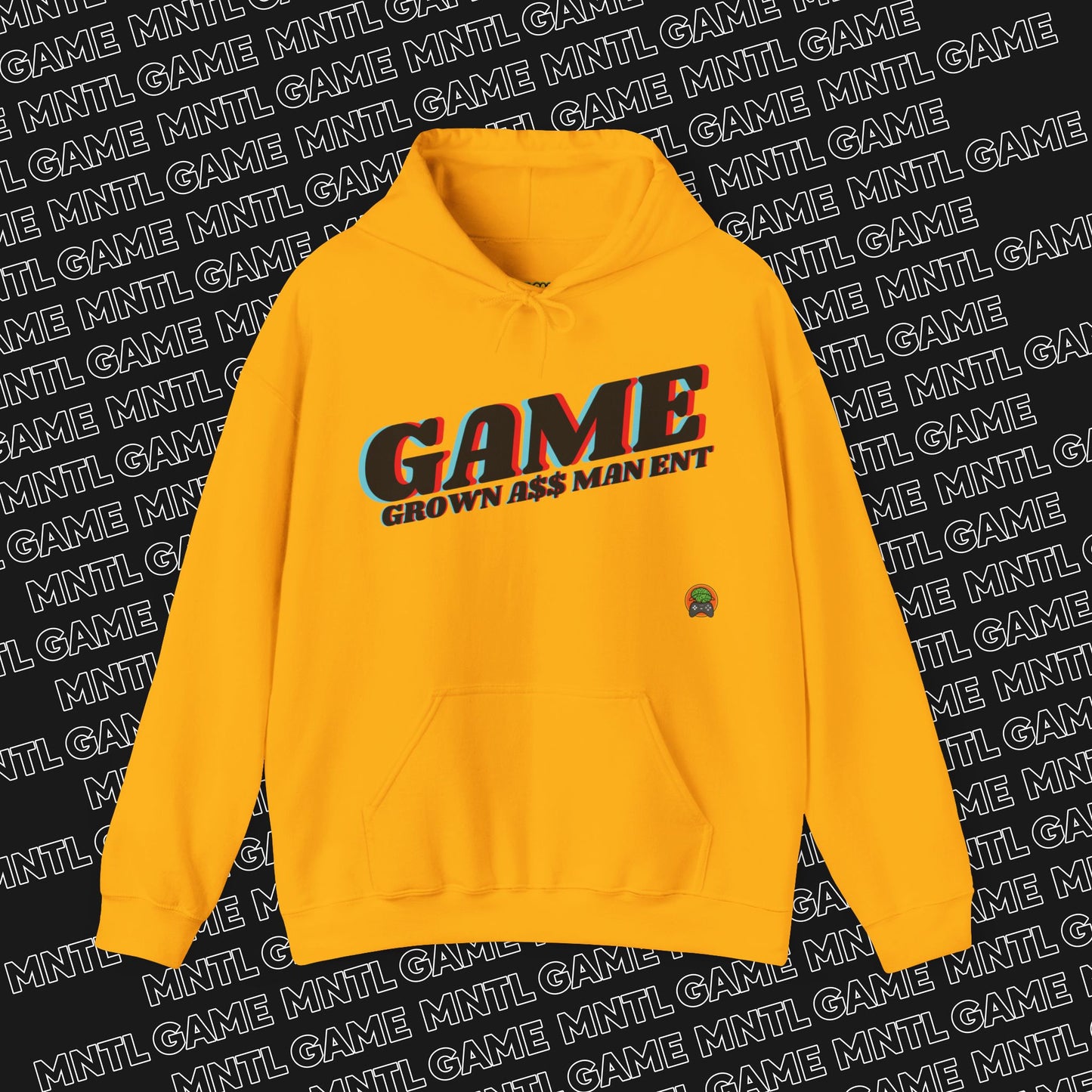 Hooded Sweatshirt Grown A$$ Man Ent Design