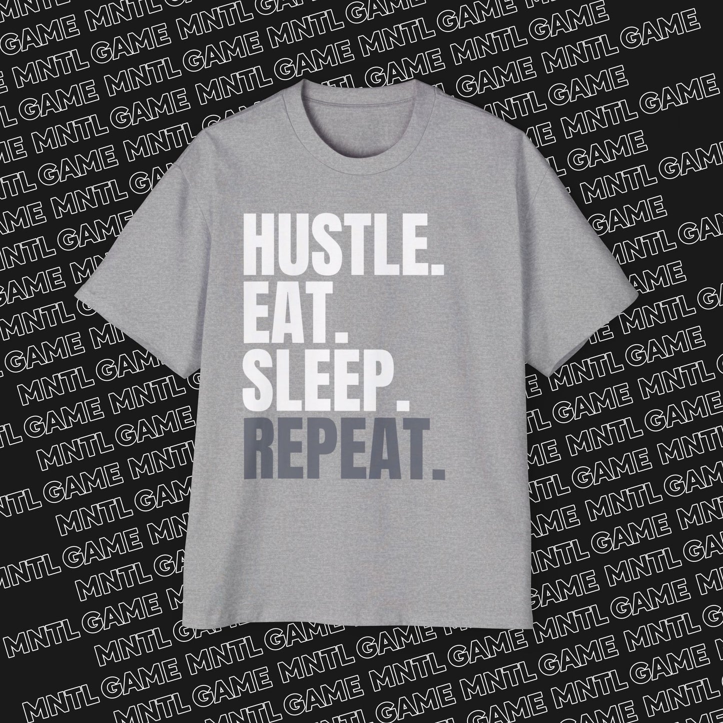 Hustle Motivation Oversized Tee