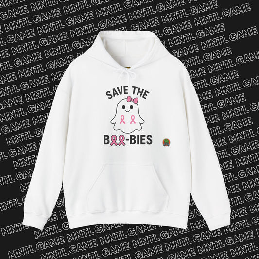 Hoodie Save the Boo-Bies Breast Cancer Awareness Ghost