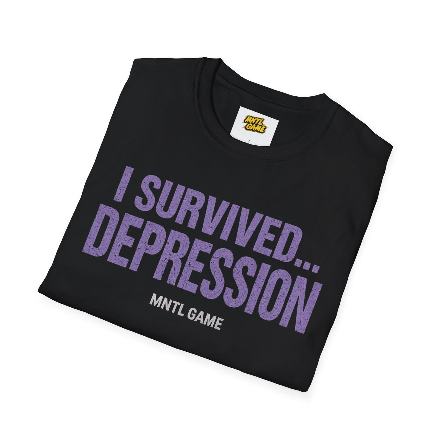 Inspiring Unisex T-Shirt - 'I Survived Depression'