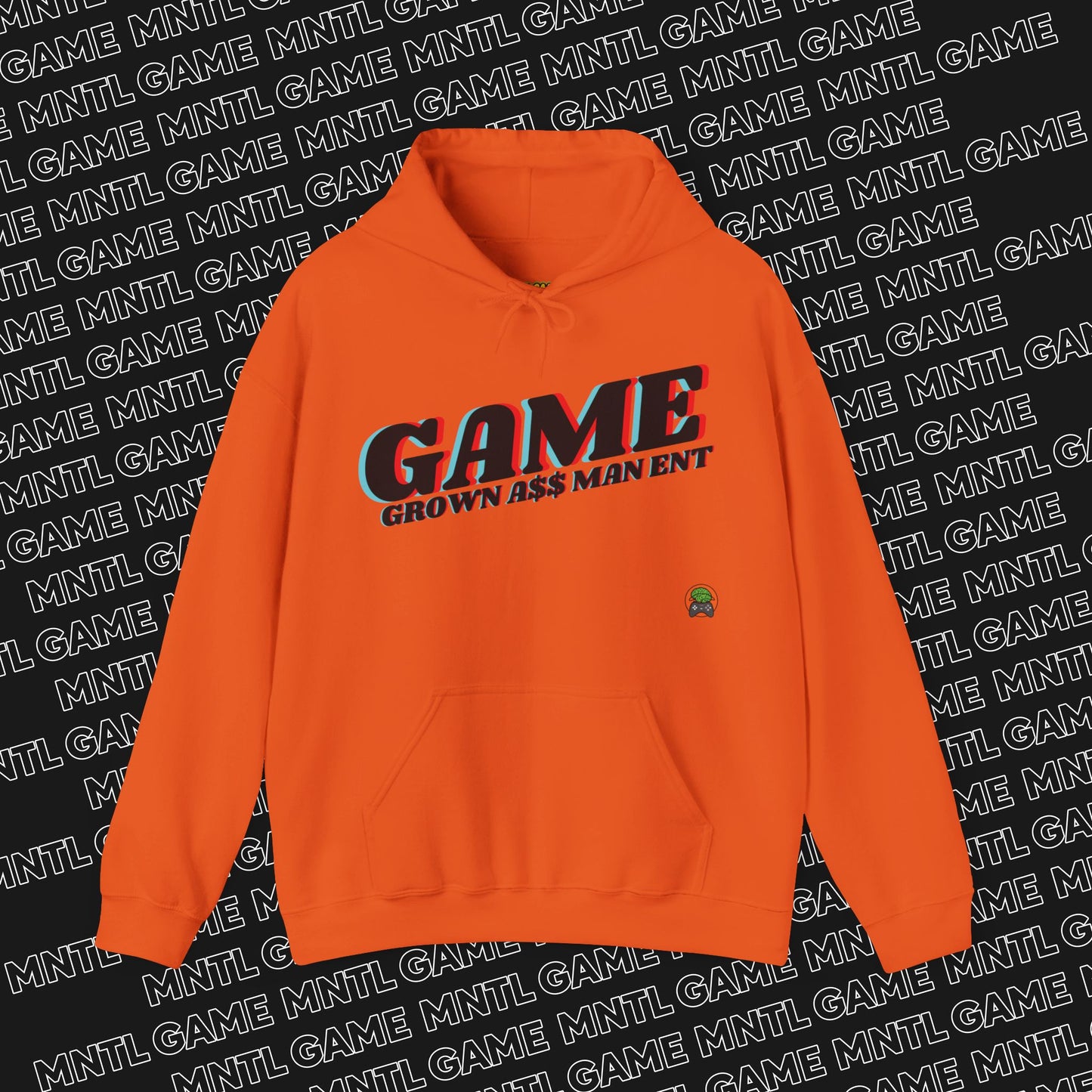 Hooded Sweatshirt Grown A$$ Man Ent Design