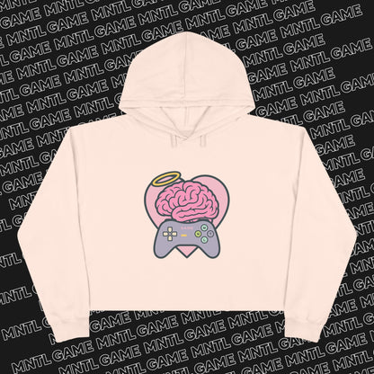 MNTL Game Heart Crop Hoodie -- She's So MNTL