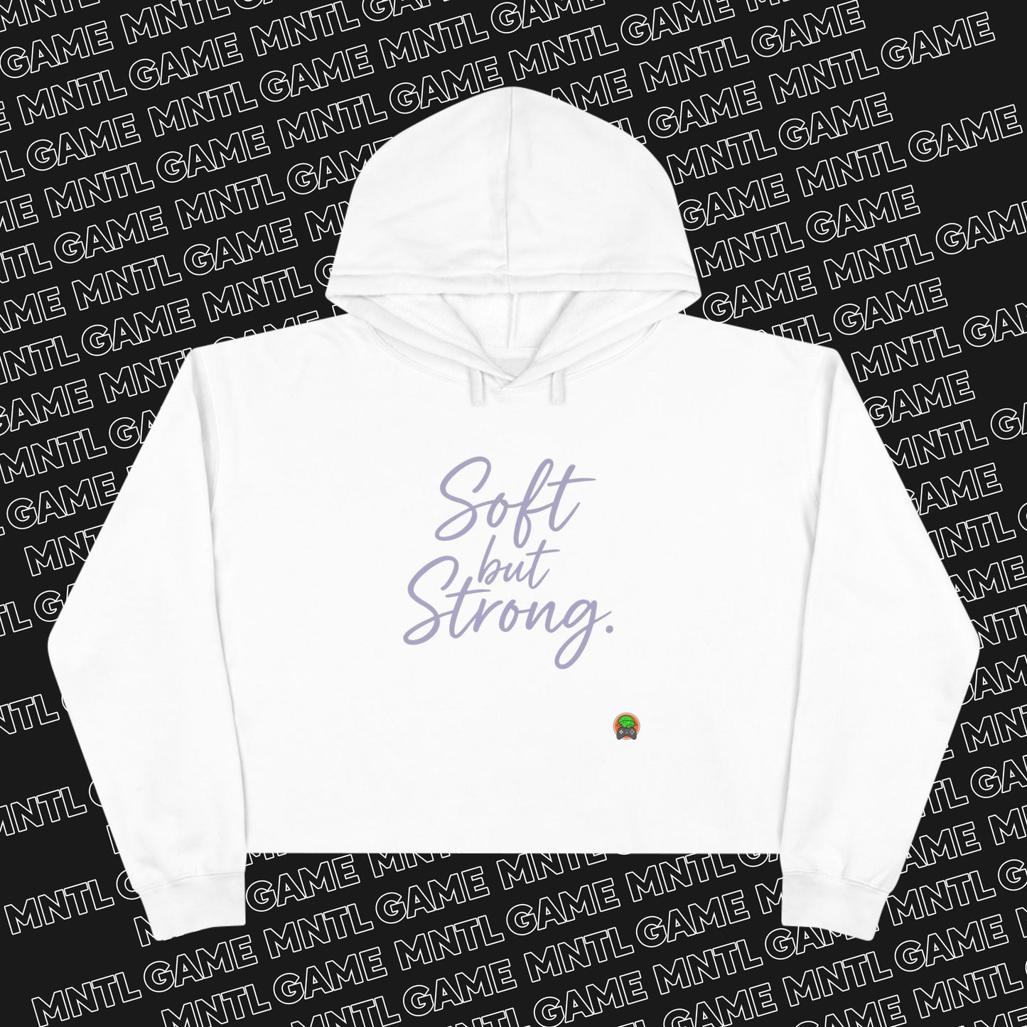 Soft But Strong Cropped Hoodie — She's So MNTL