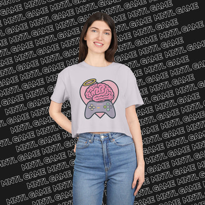 Gamer Heart Crop Tee — She's So MNTL