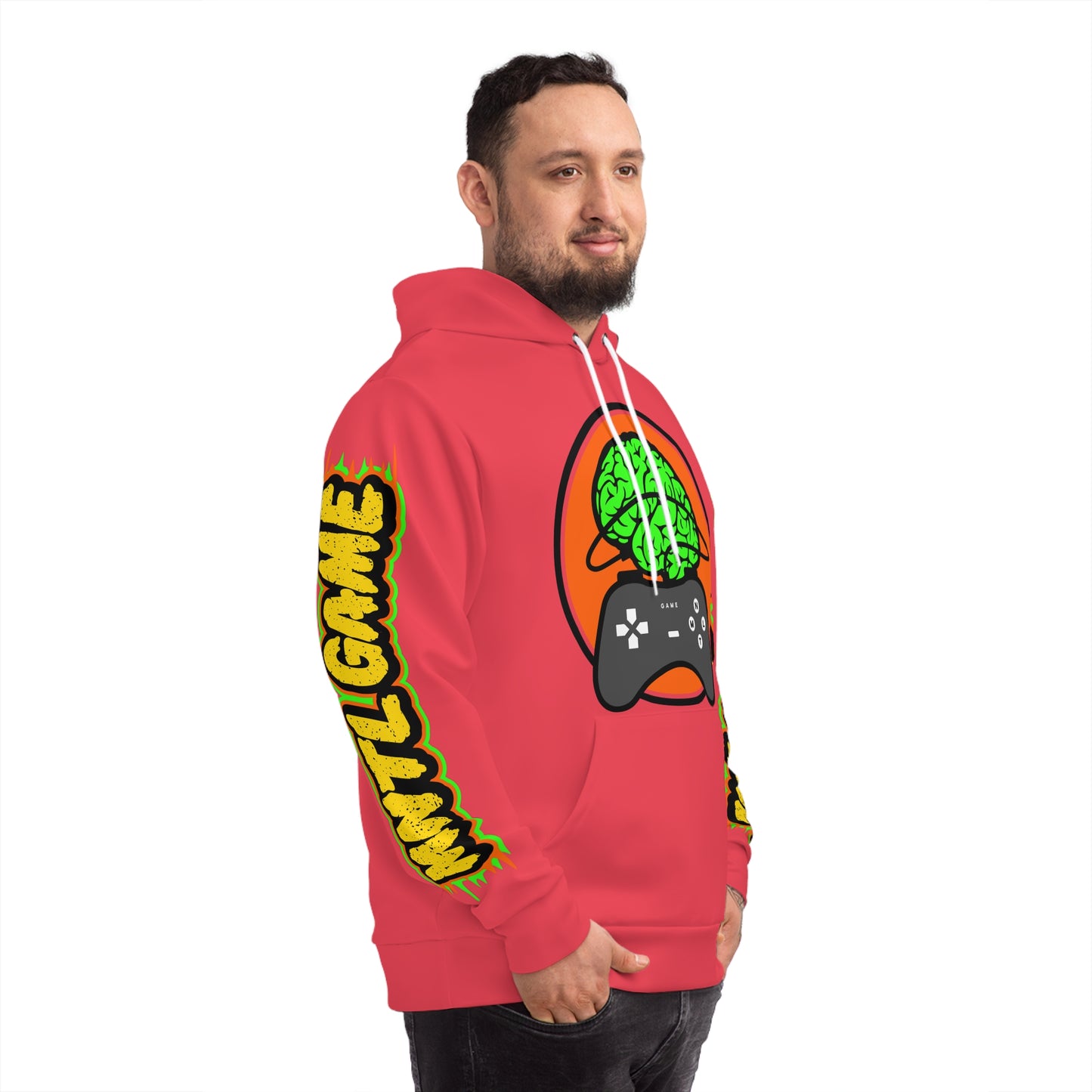 AOP "Plugg'd In" Hoodie (Rose')