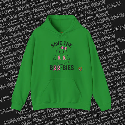 Hoodie Save the Boo-Bies Breast Cancer Awareness Ghost