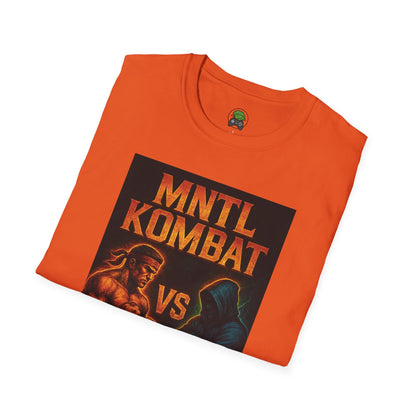 Mental Kombat Poster T-Shirt — "Hustle vs Excuse" Motivational Gym Tee