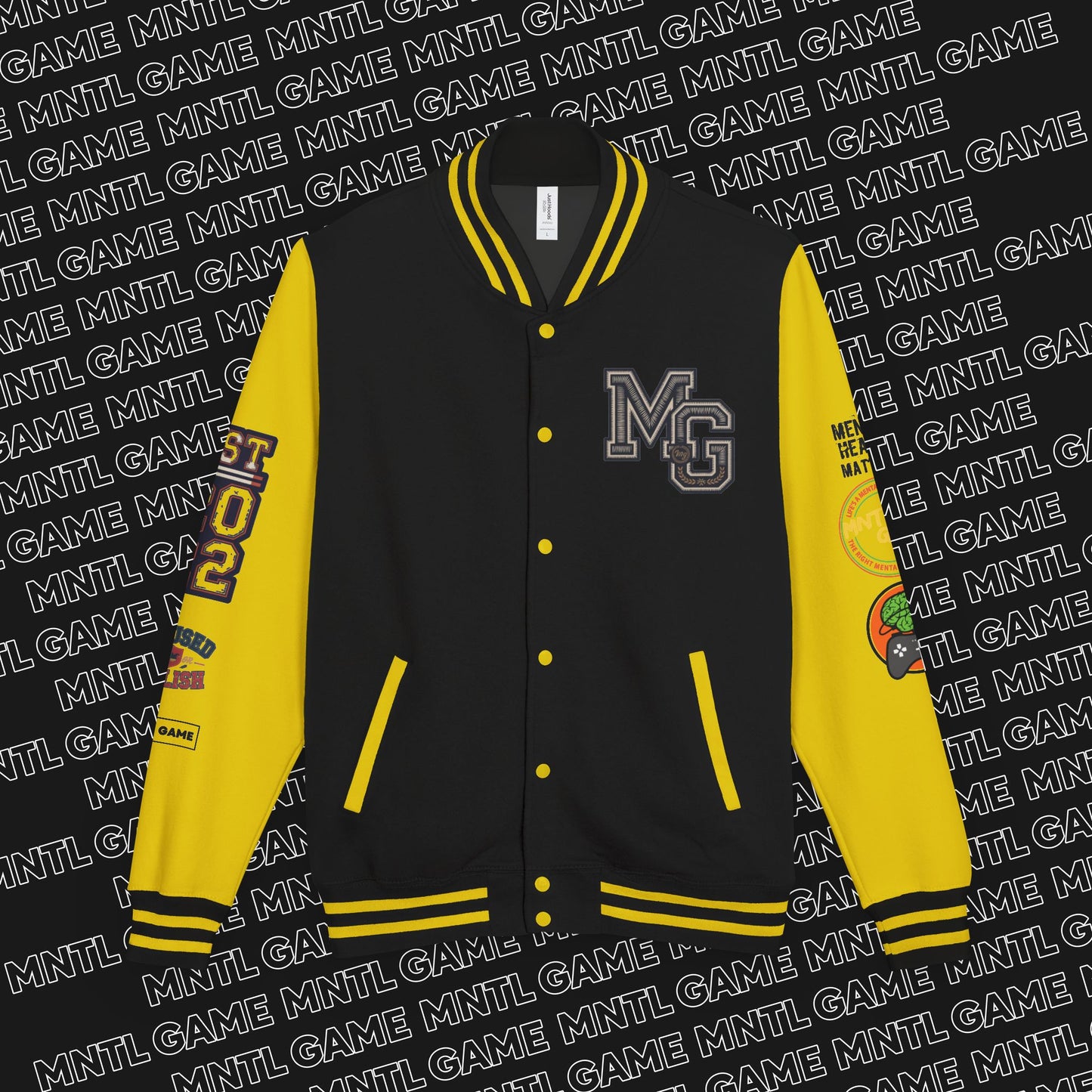 Letterman Jacket - MNTL Game Design - Mental Heath Matters - New Growth Era
