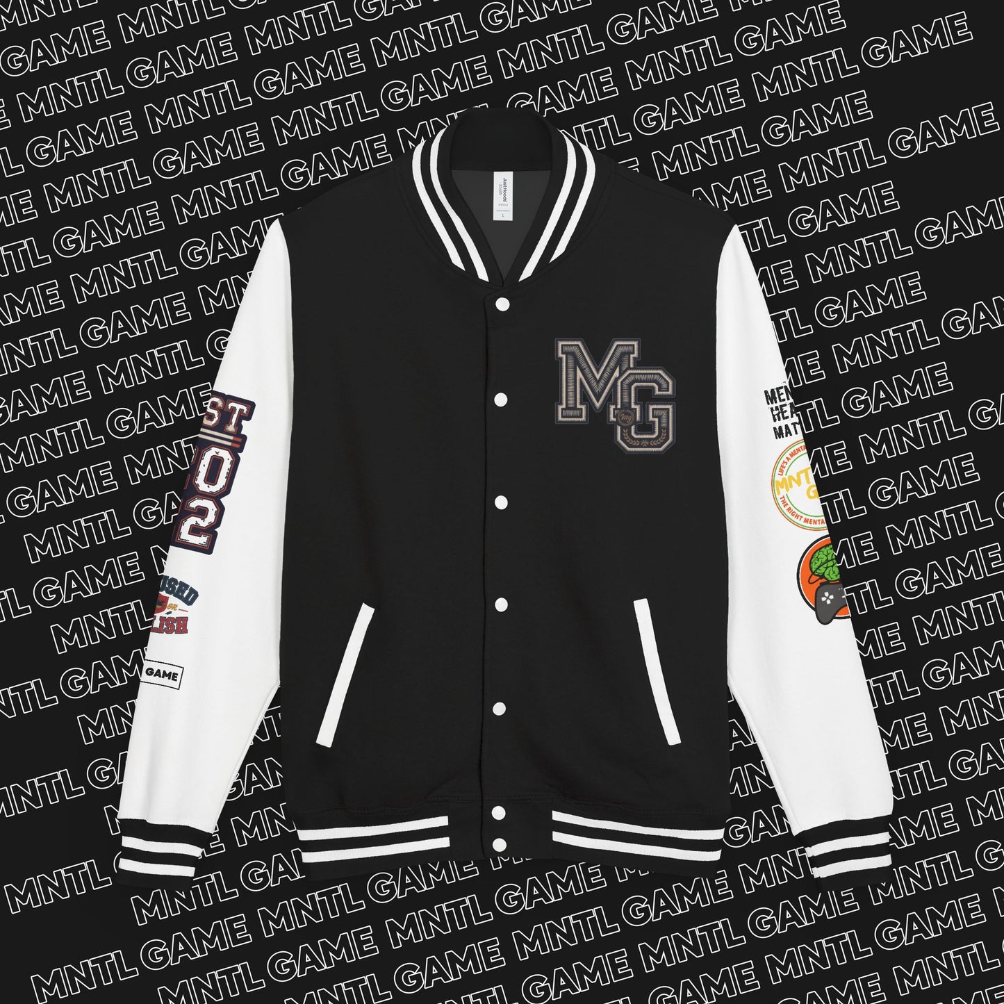 Letterman Jacket - MNTL Game Design - Mental Heath Matters - New Growth Era
