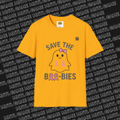 Breast Cancer Awareness Ghost Unisex T-Shirt