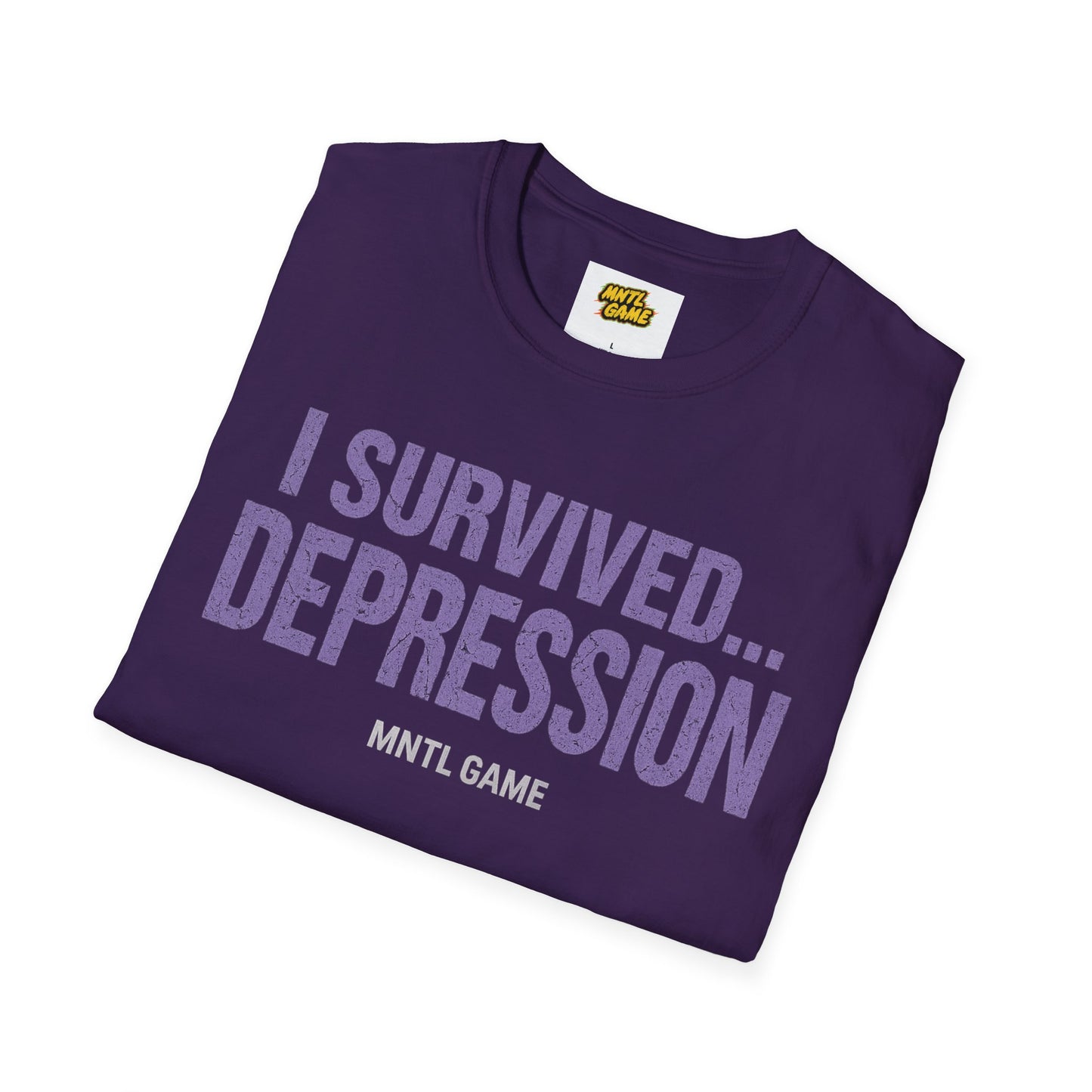 Inspiring Unisex T-Shirt - 'I Survived Depression'