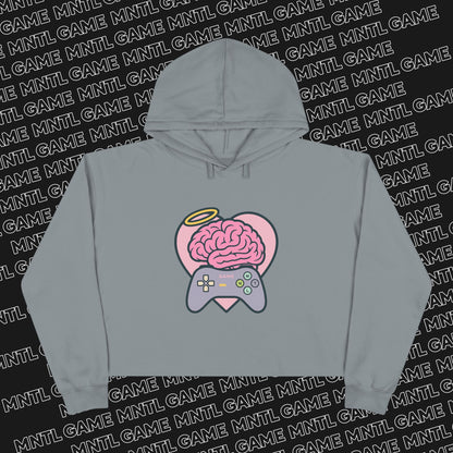 MNTL Game Heart Crop Hoodie -- She's So MNTL
