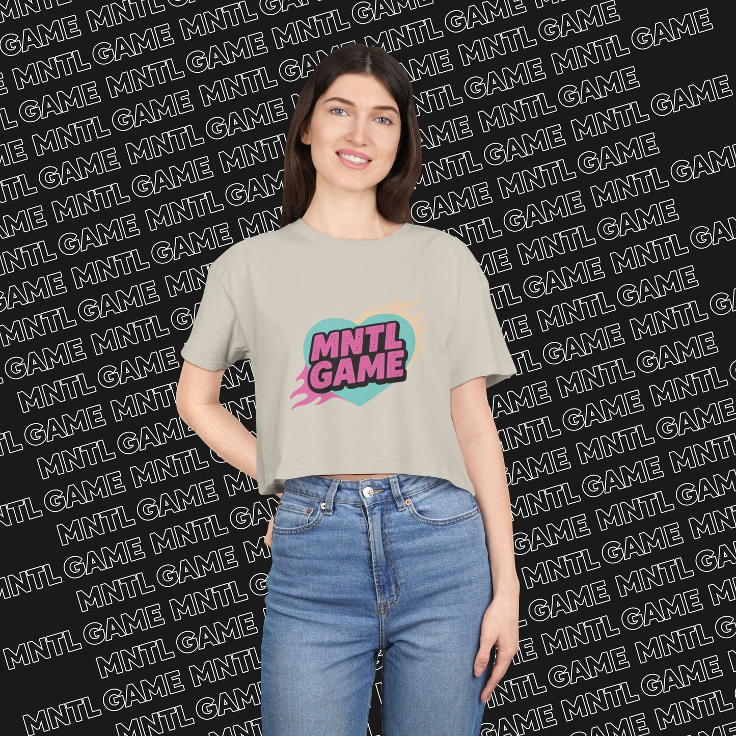 MNTL Game Crop Tee - She's So MNTL