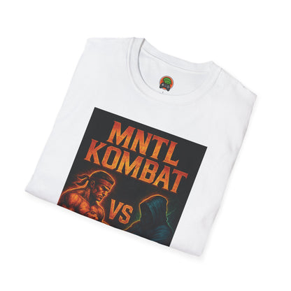 Mental Kombat Poster T-Shirt — "Hustle vs Excuse" Motivational Gym Tee