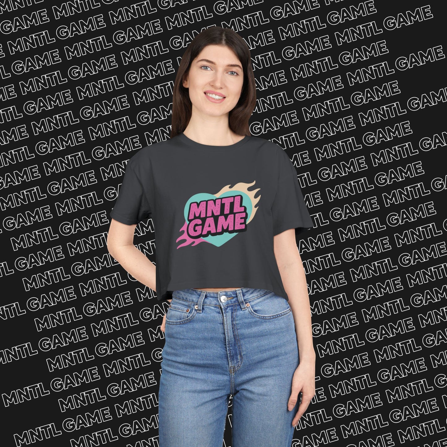 MNTL Game Crop Tee - She's So MNTL