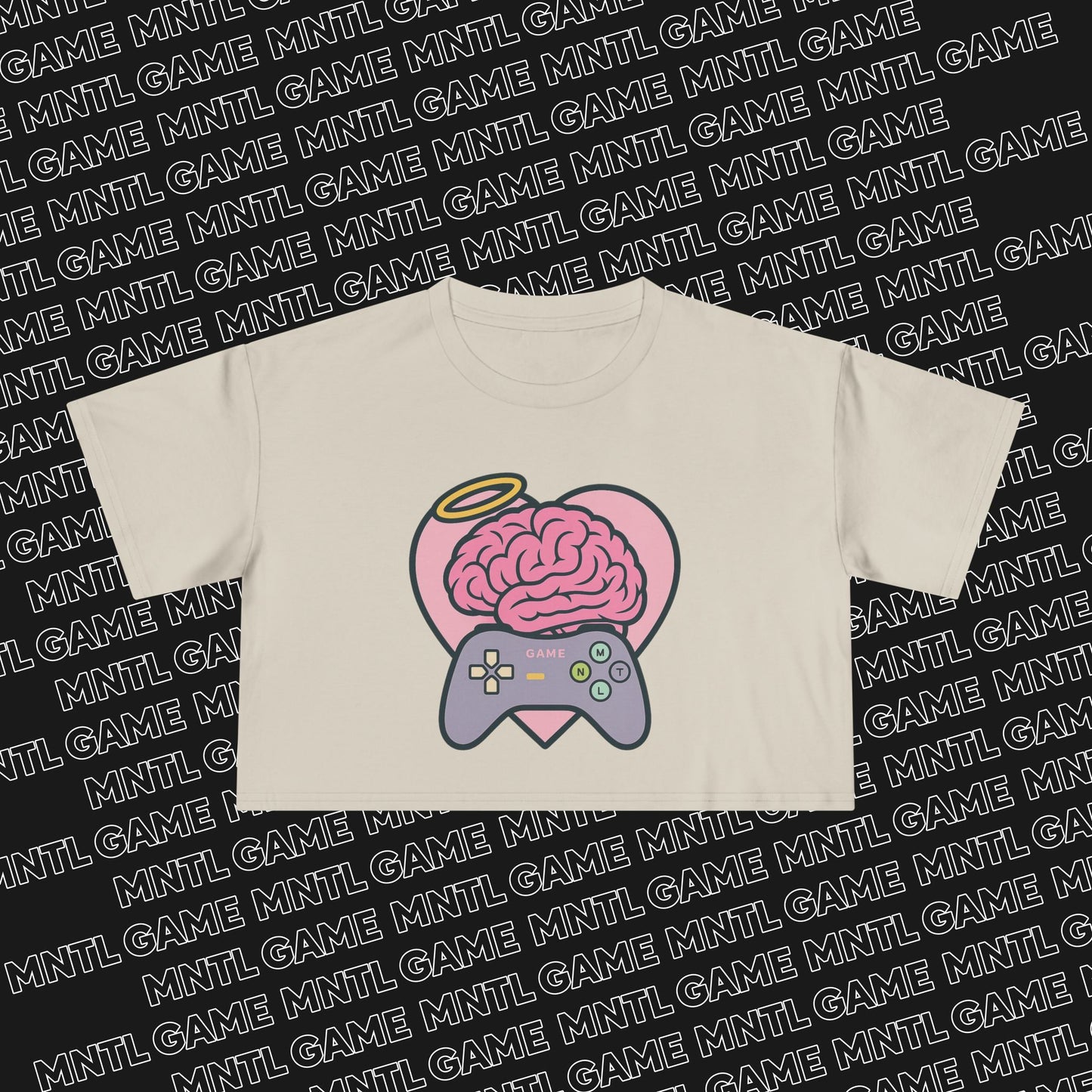 Gamer Heart Crop Tee — She's So MNTL