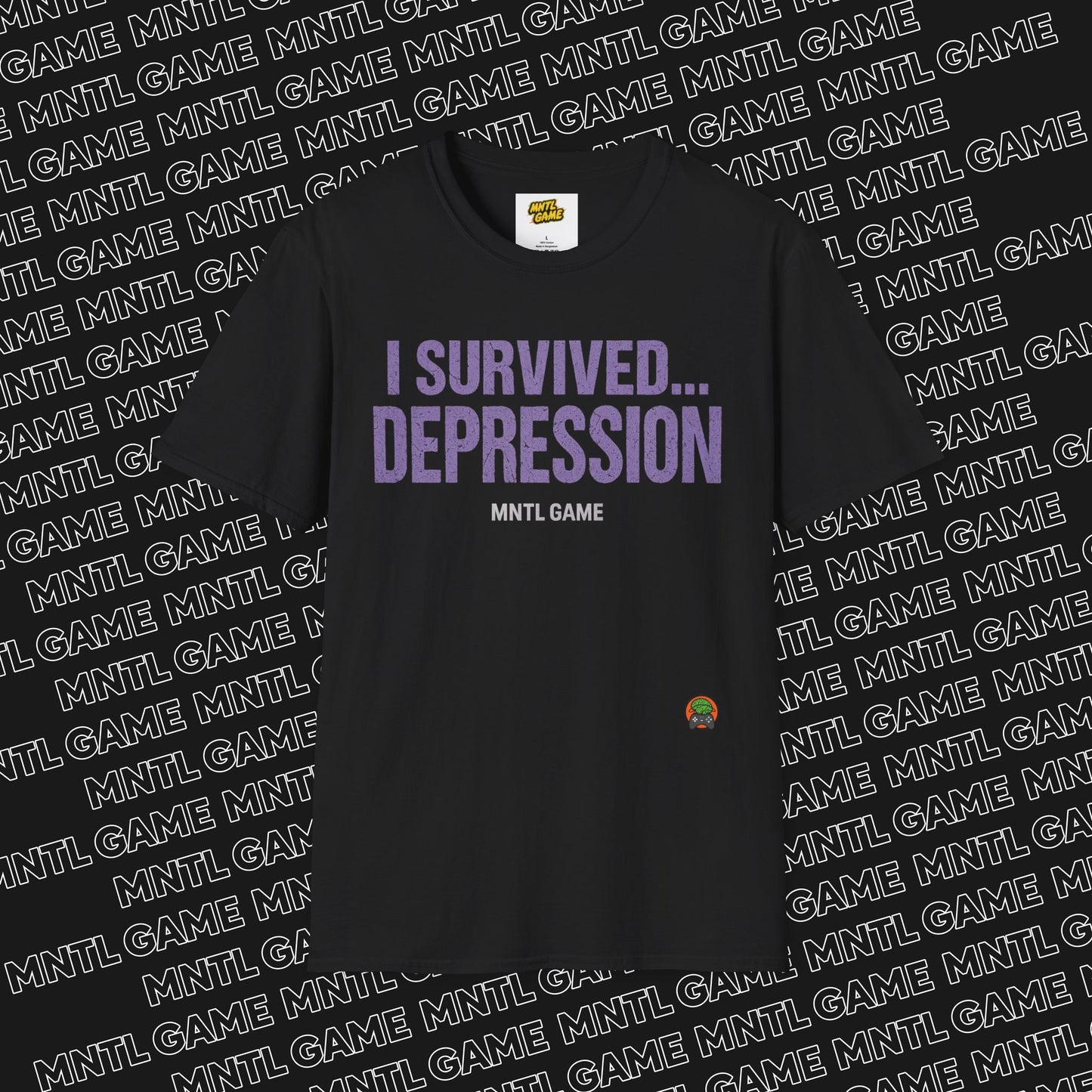 Inspiring Unisex T-Shirt - 'I Survived Depression'