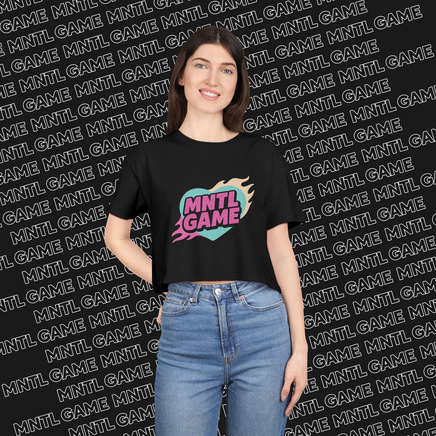 MNTL Game Crop Tee - She's So MNTL