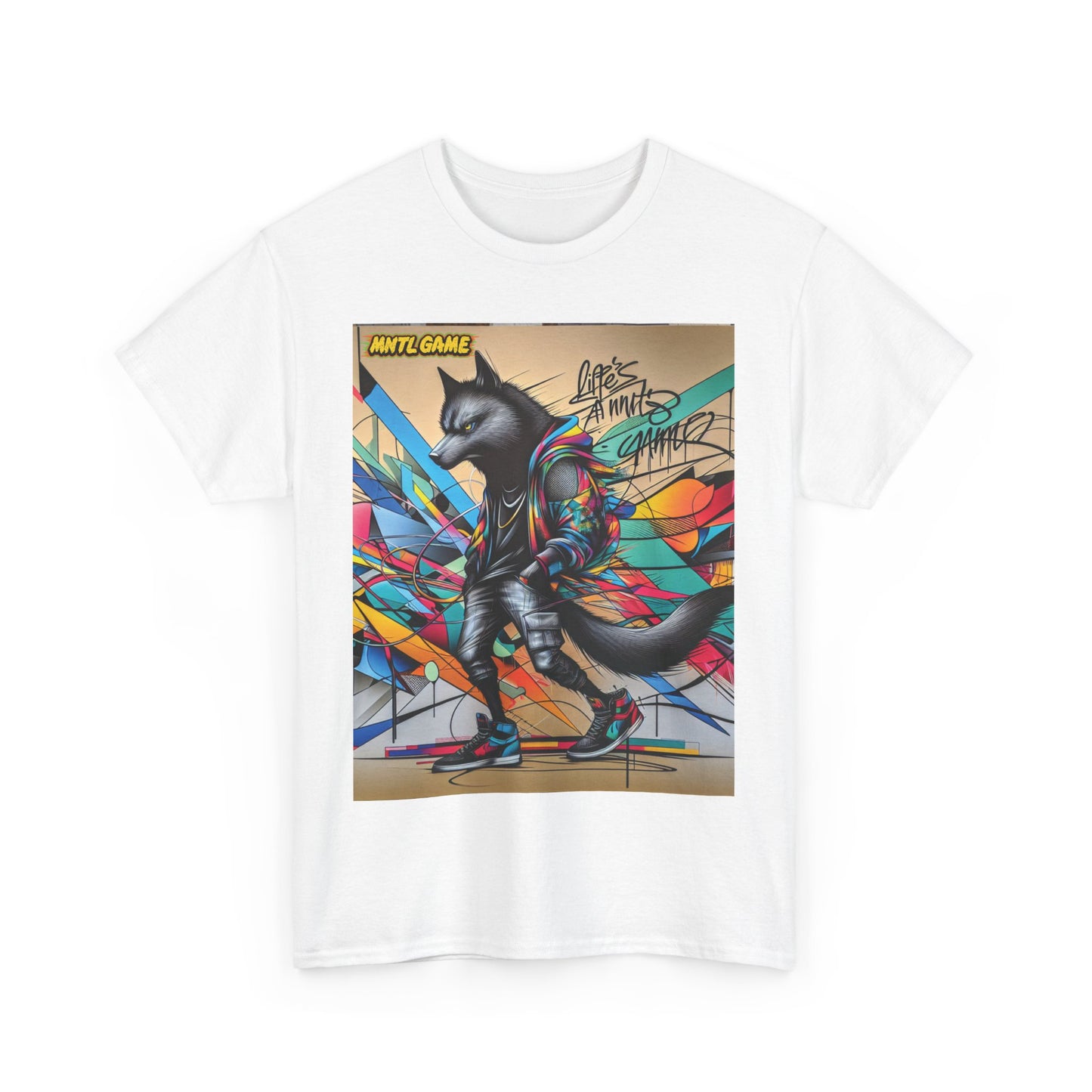 MNTL Game Wolf Graffiti Tee