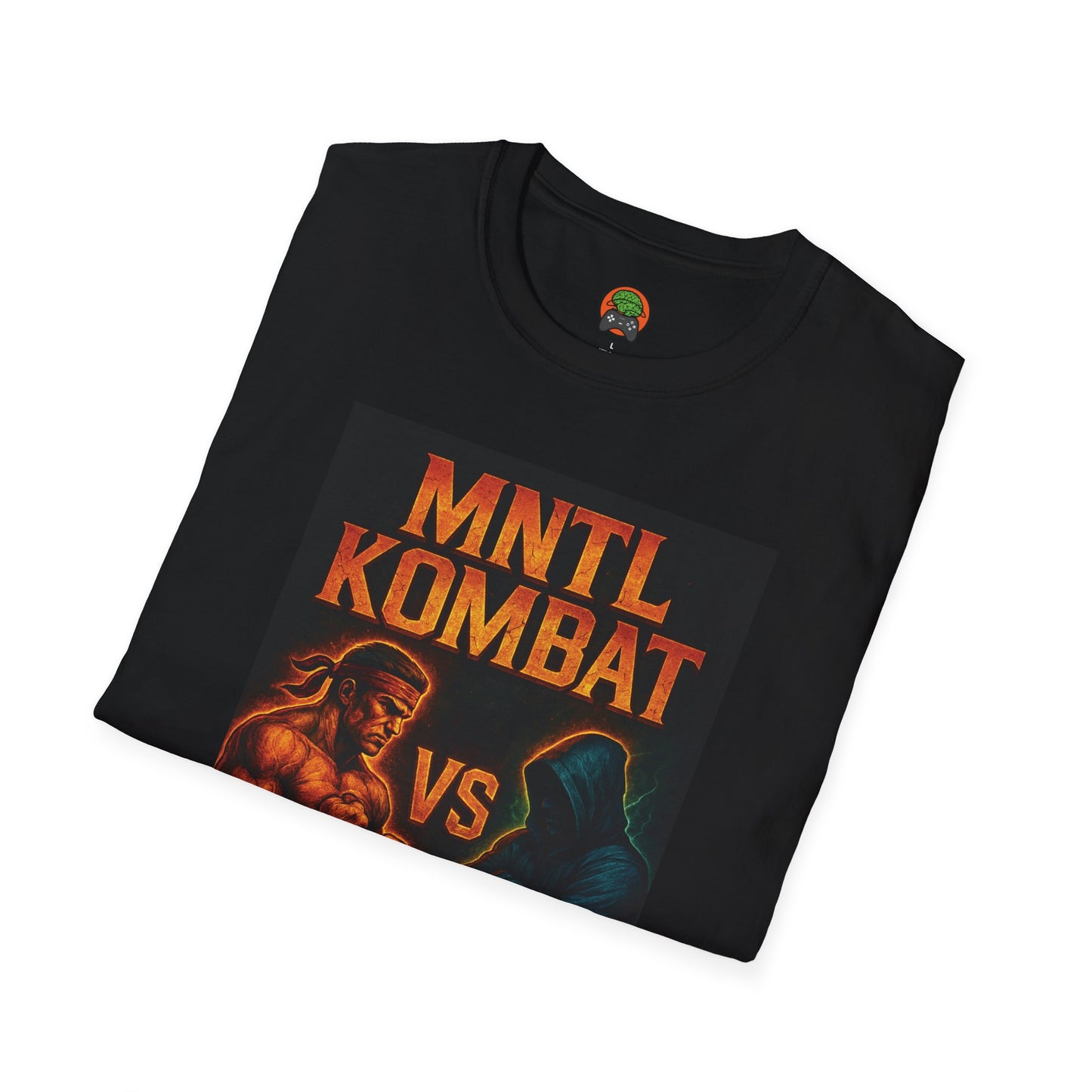 Mental Kombat Poster T-Shirt — "Hustle vs Excuse" Motivational Gym Tee