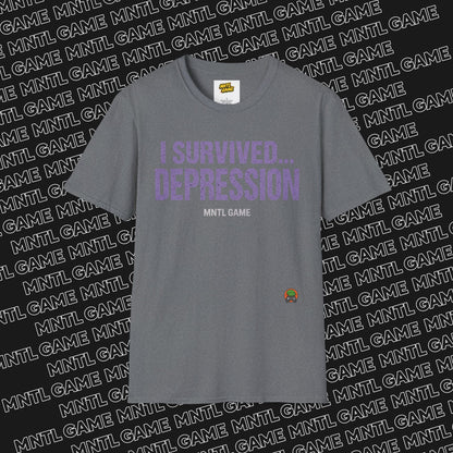 Inspiring Unisex T-Shirt - 'I Survived Depression'