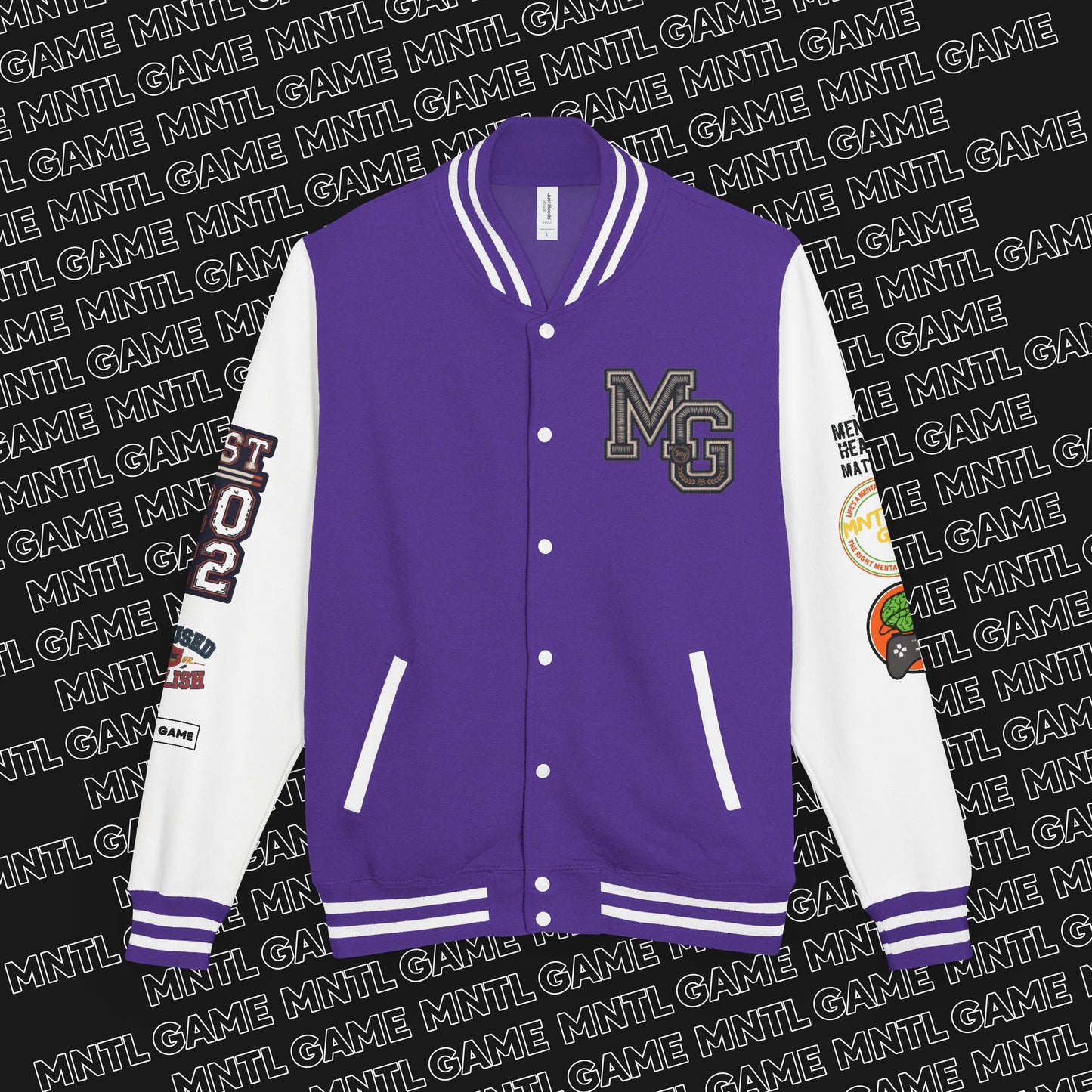 Letterman Jacket - MNTL Game Design - Mental Heath Matters - New Growth Era