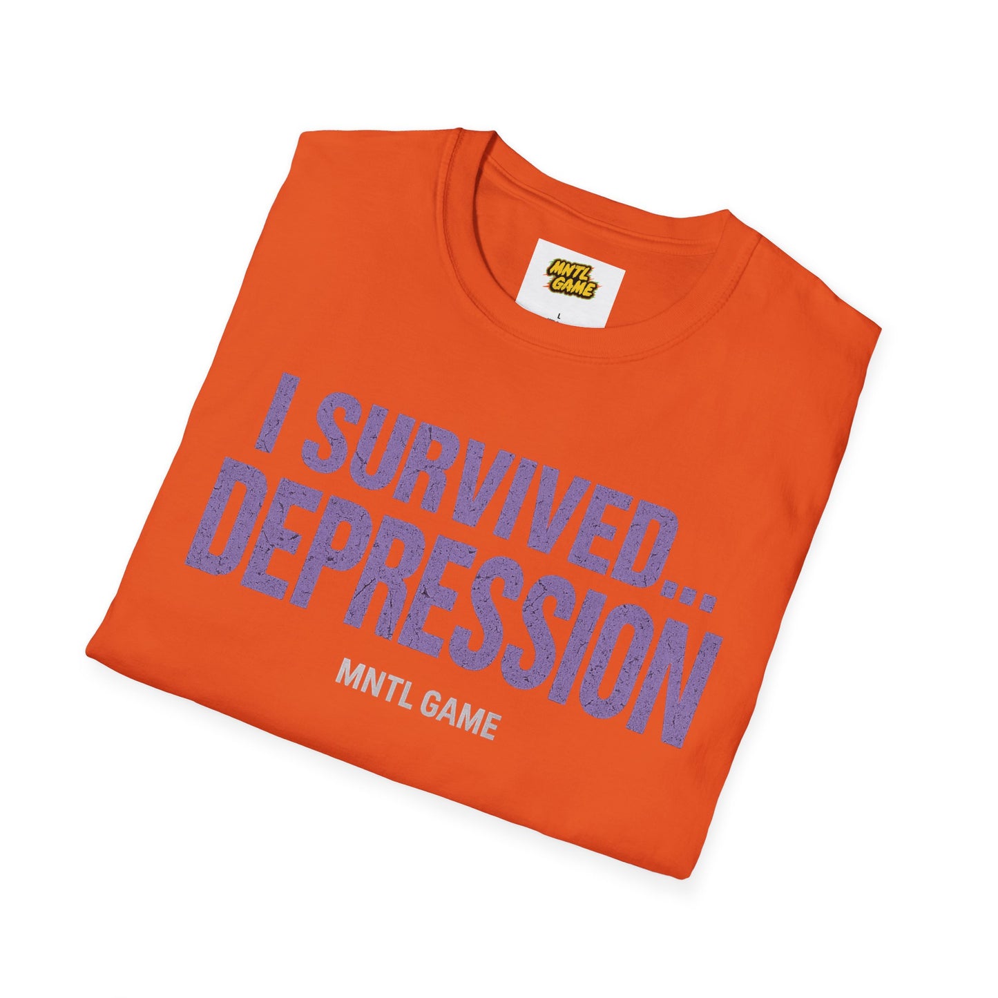 Inspiring Unisex T-Shirt - 'I Survived Depression'