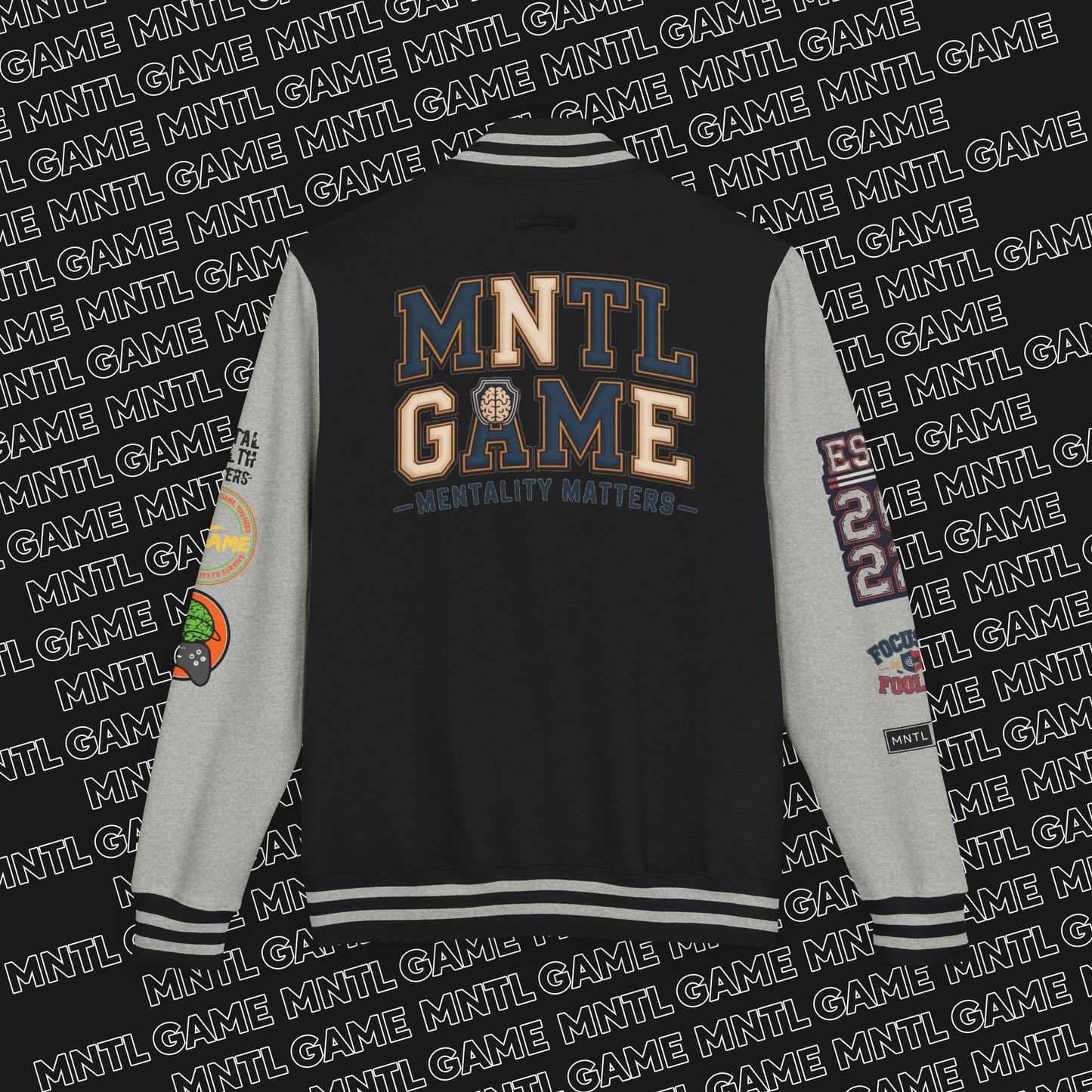 Letterman Jacket - MNTL Game Design - Mental Heath Matters - New Growth Era