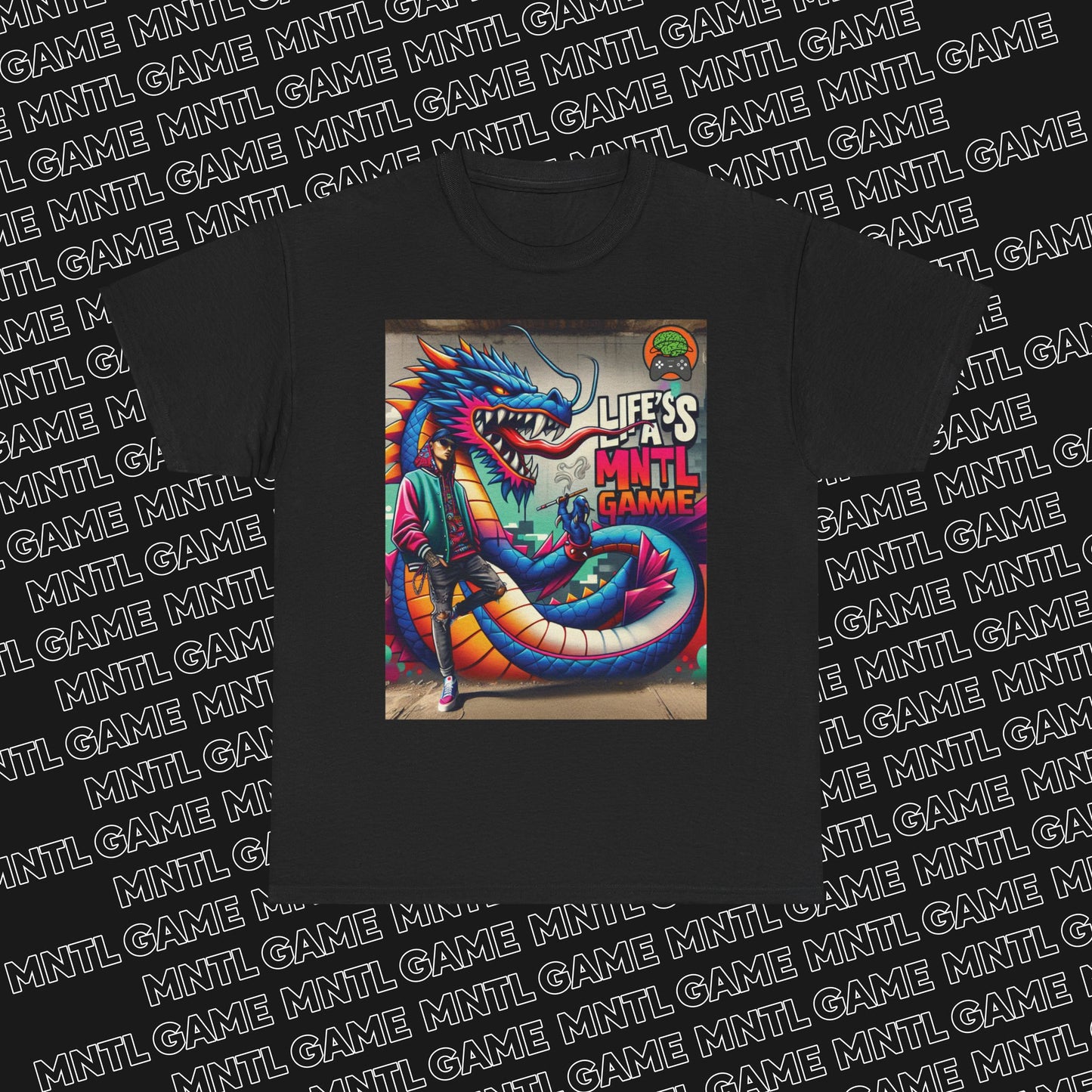 MNTL Game Dragon Graffiti Tee