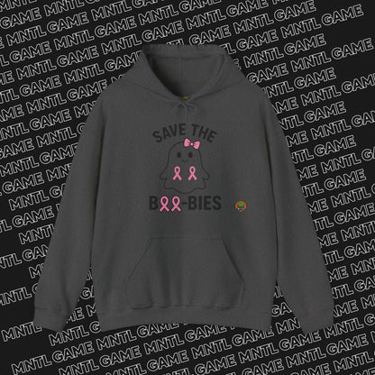 Hoodie Save the Boo-Bies Breast Cancer Awareness Ghost