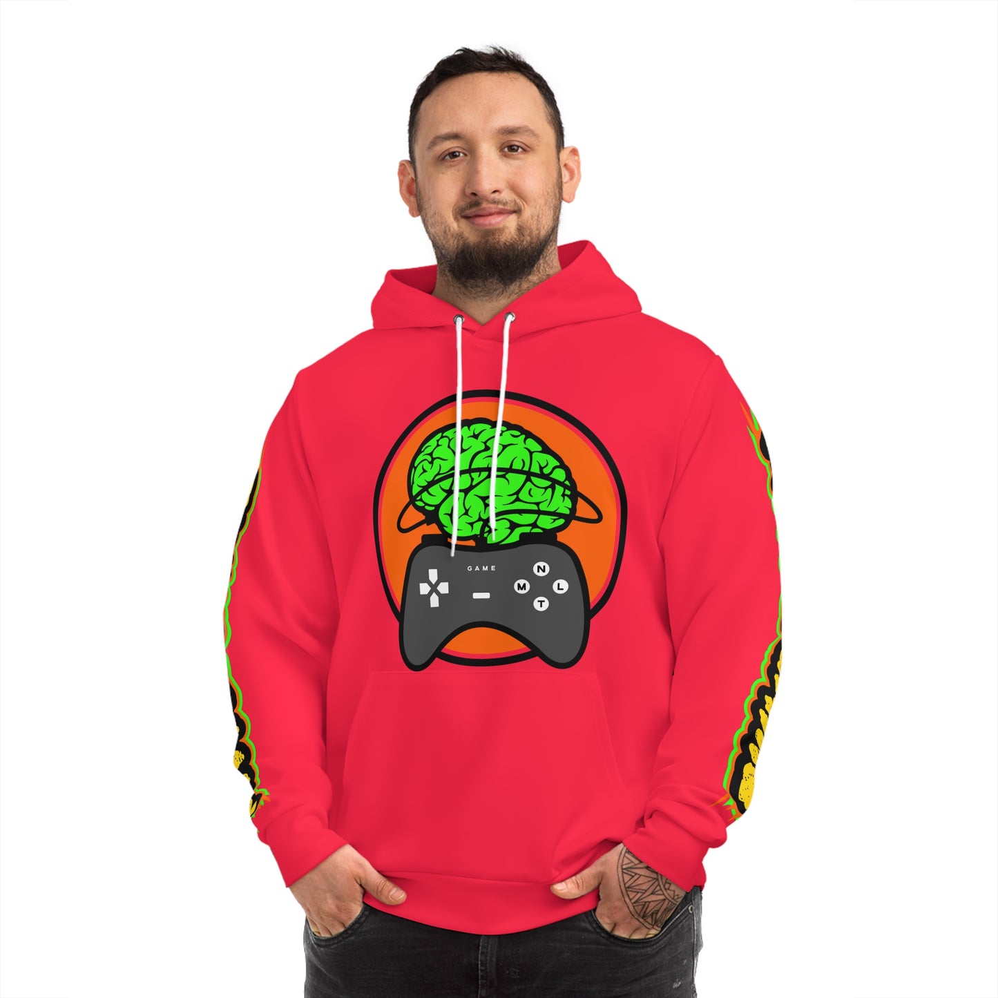 AOP "Plugg'd In" Hoodie (Infrared)