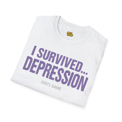Inspiring Unisex T-Shirt - 'I Survived Depression'