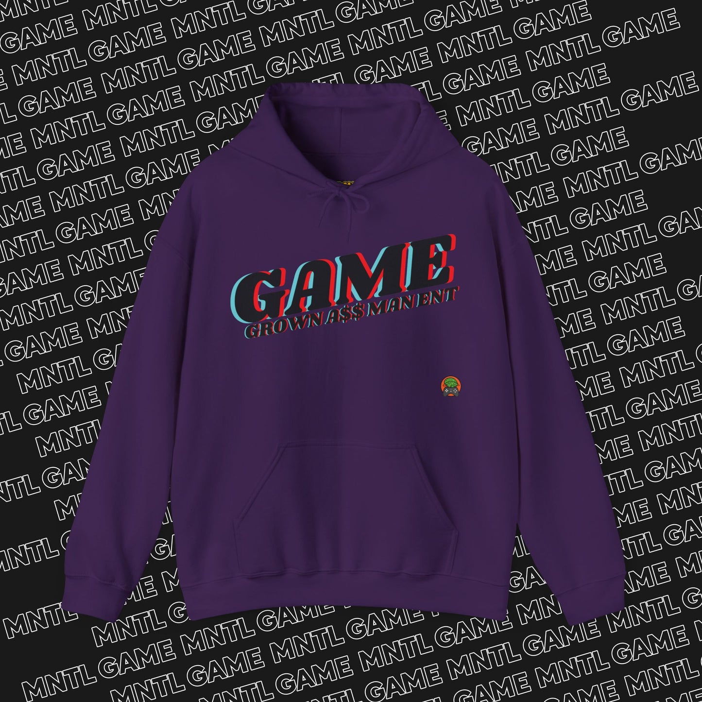 Hooded Sweatshirt Grown A$$ Man Ent Design