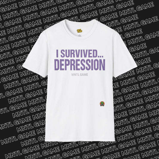 Inspiring Unisex T-Shirt - 'I Survived Depression'