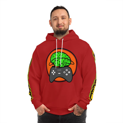 AOP "Plugg'd In" Hoodie (Crimson)