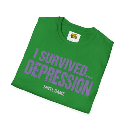 Inspiring Unisex T-Shirt - 'I Survived Depression'