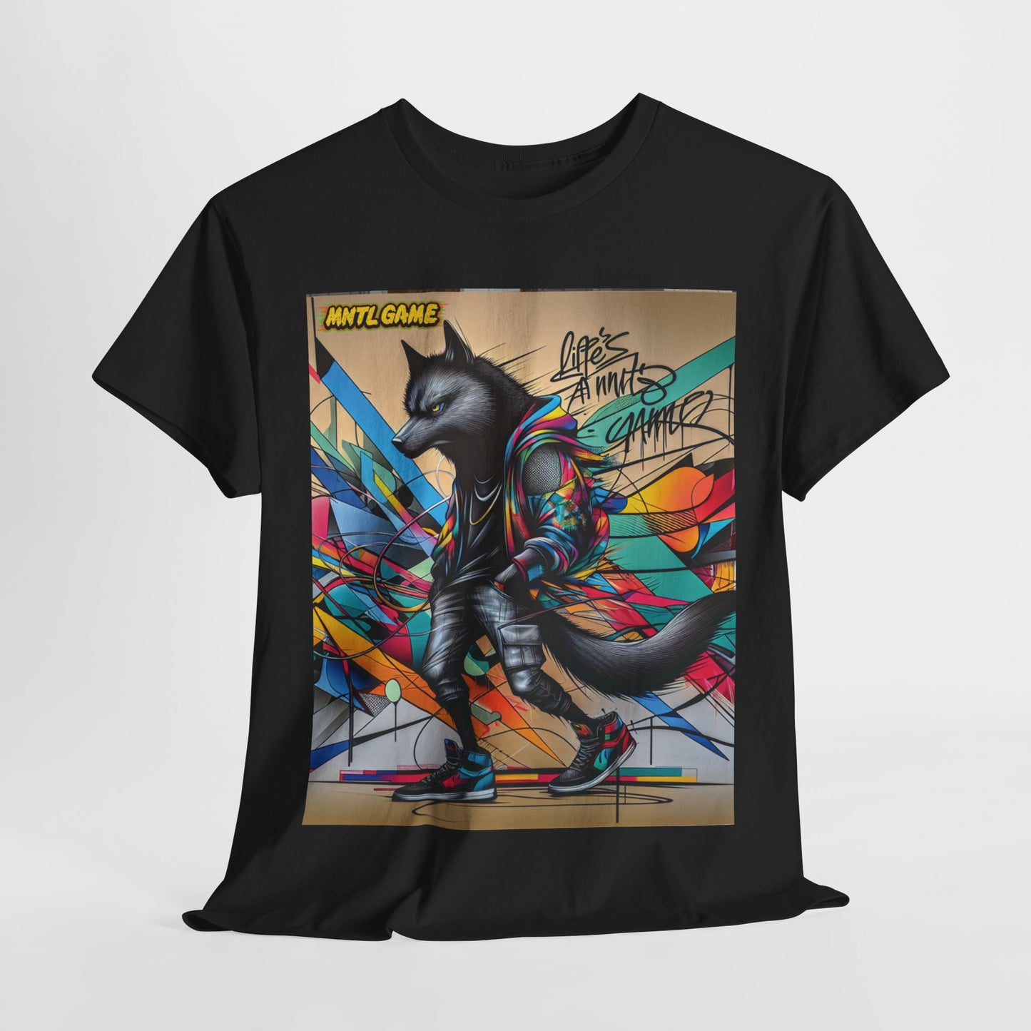 MNTL Game Wolf Graffiti Tee