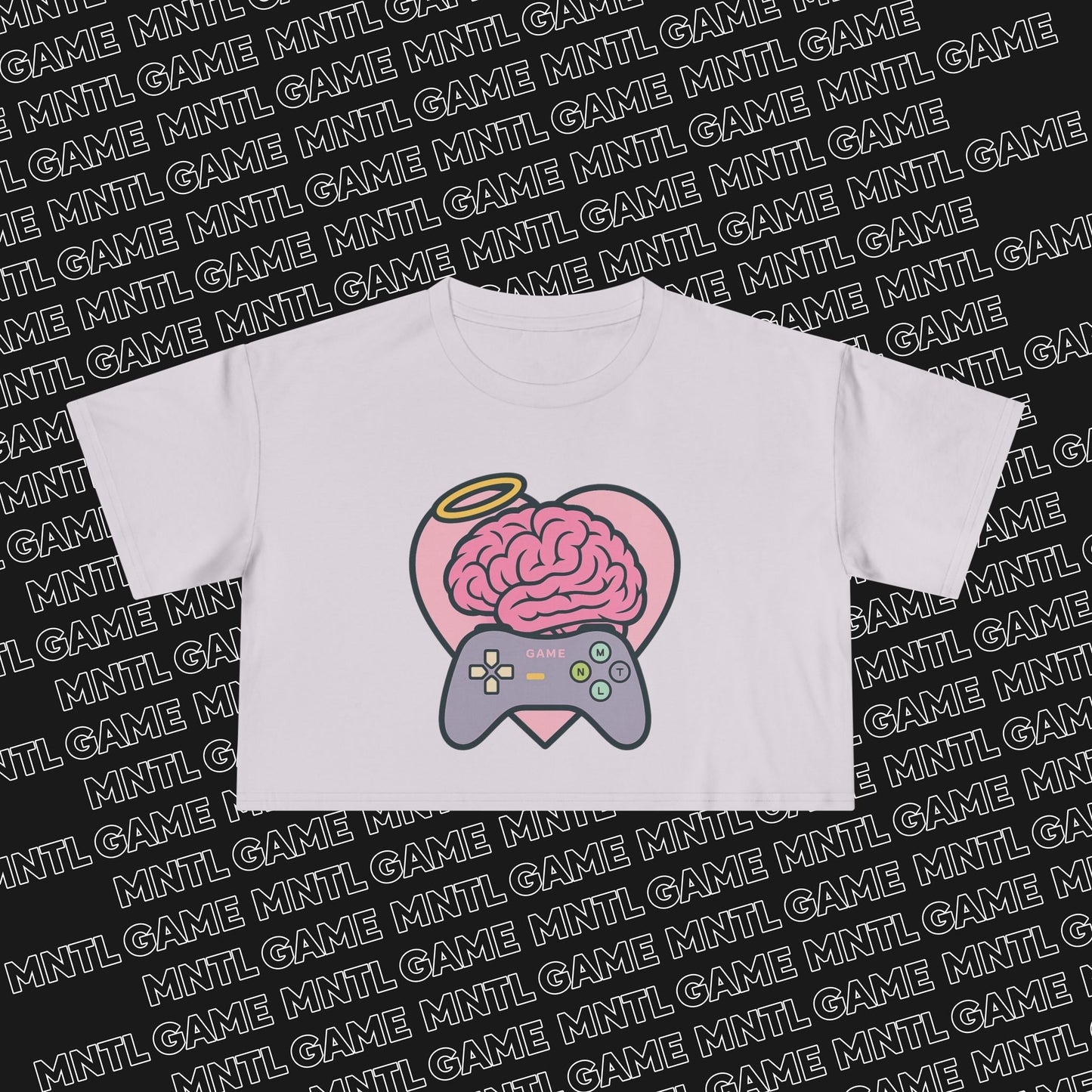 Gamer Heart Crop Tee — She's So MNTL
