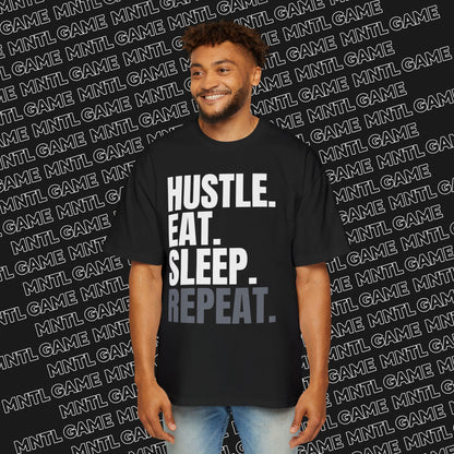 Hustle Motivation Oversized Tee