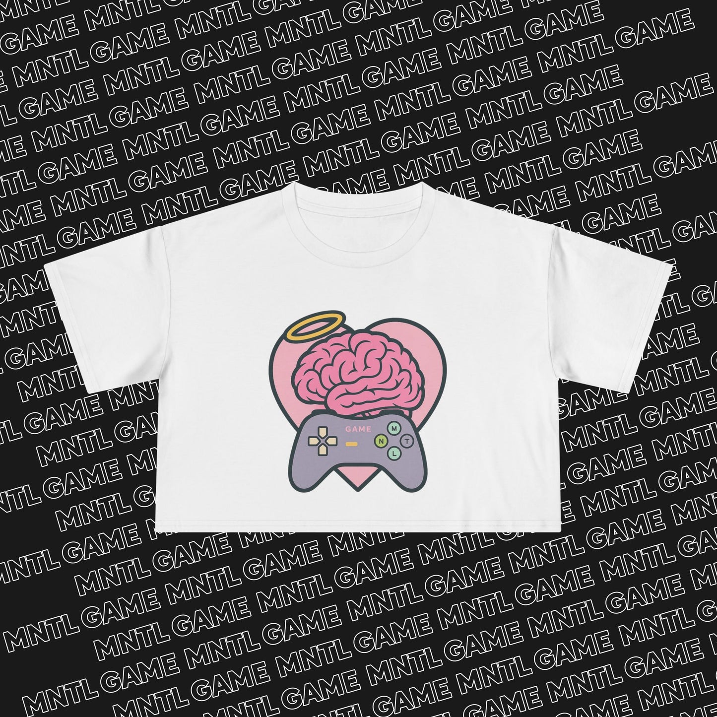 Gamer Heart Crop Tee — She's So MNTL