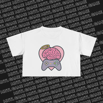 Gamer Heart Crop Tee — She's So MNTL