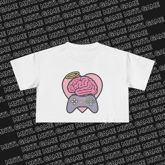 Gamer Heart Crop Tee — She's So MNTL