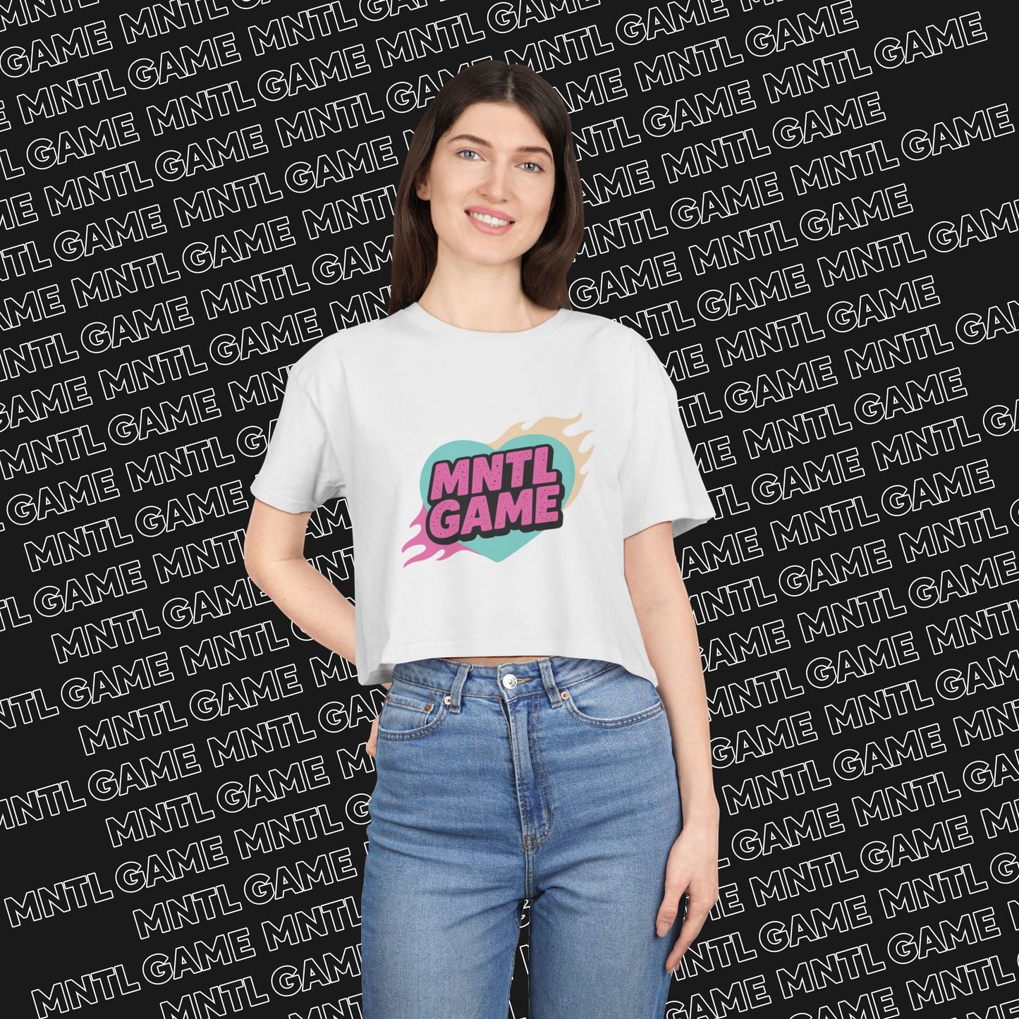 MNTL Game Crop Tee - She's So MNTL
