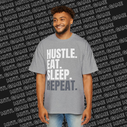 Hustle Motivation Oversized Tee