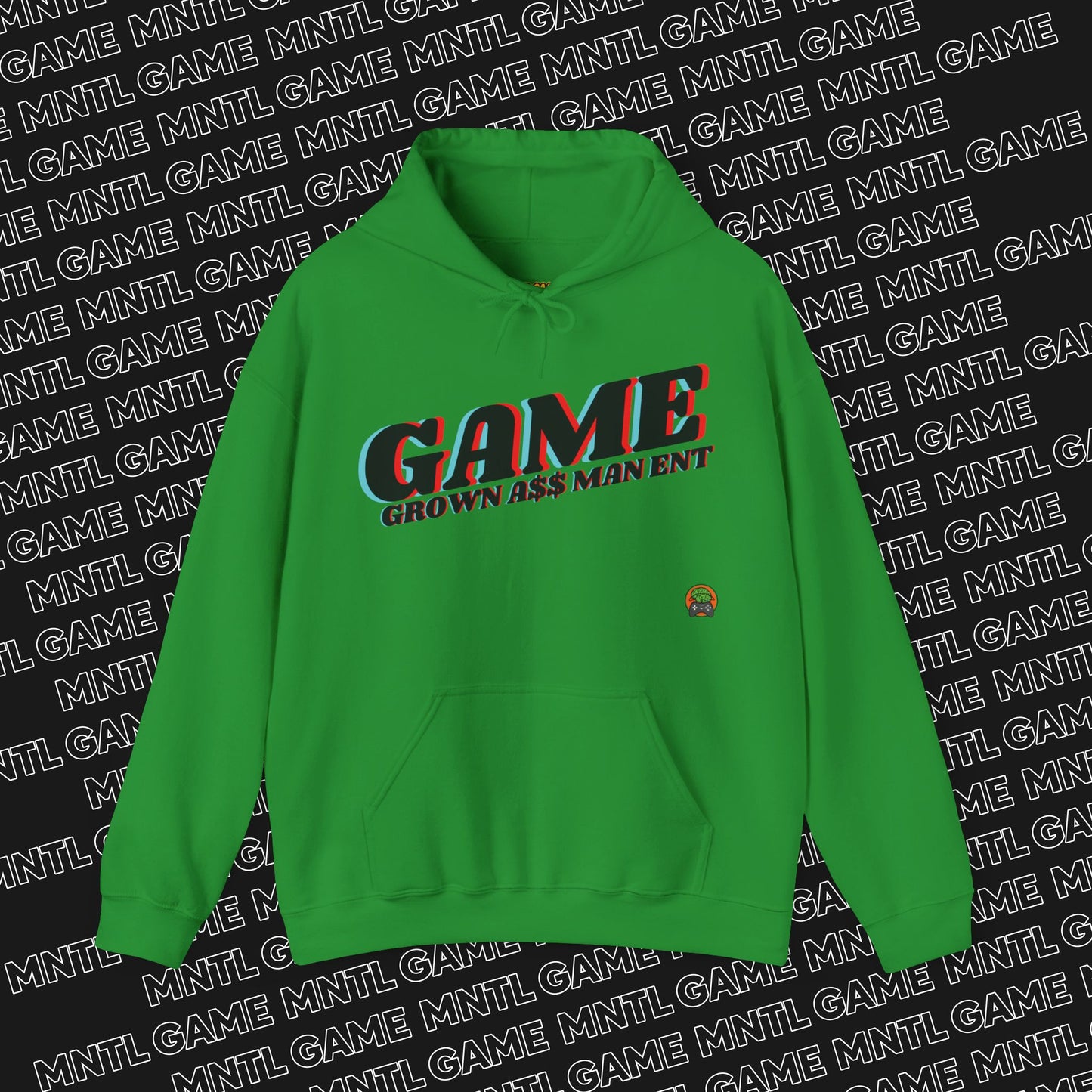 Hooded Sweatshirt Grown A$$ Man Ent Design