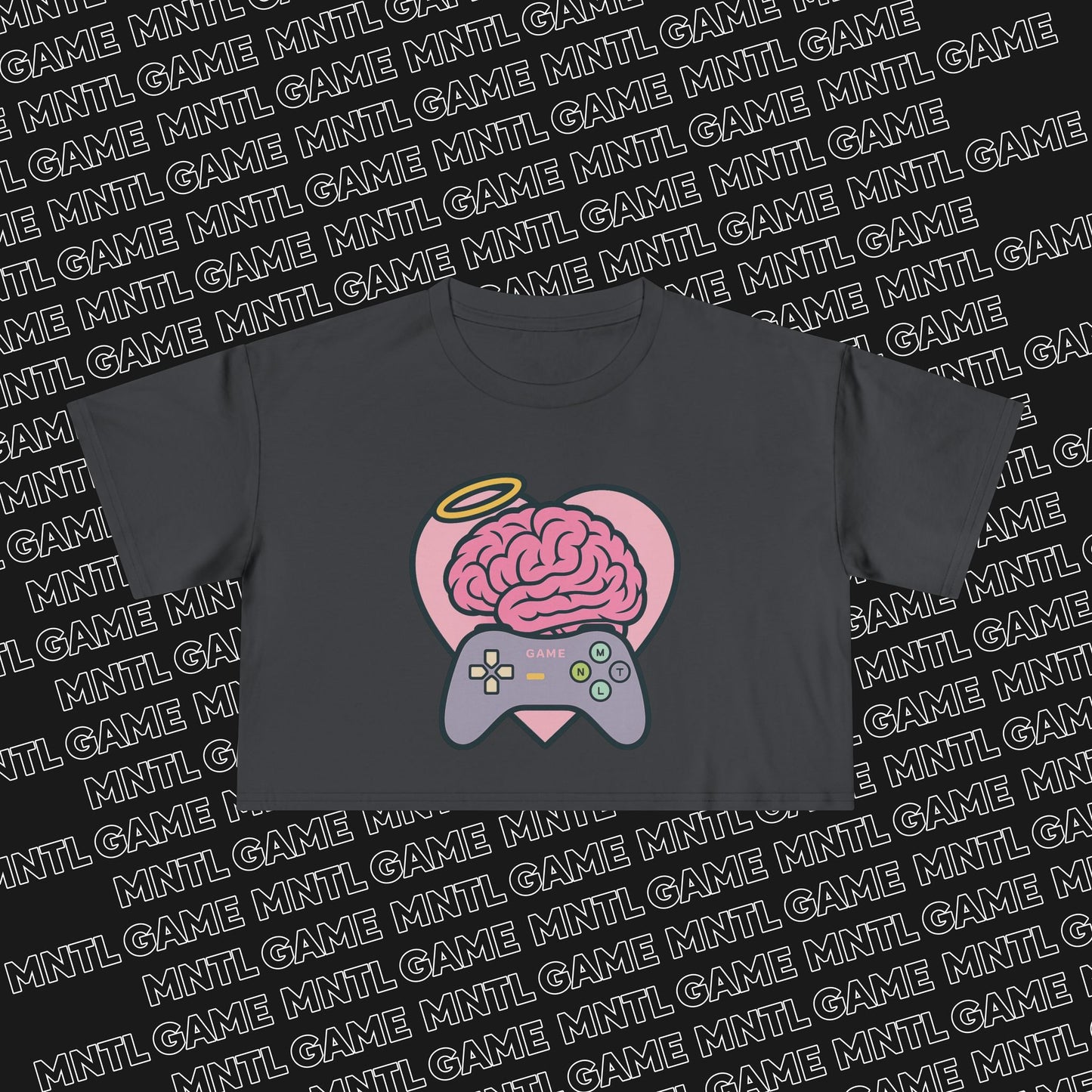 Gamer Heart Crop Tee — She's So MNTL