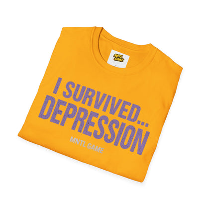 Inspiring Unisex T-Shirt - 'I Survived Depression'
