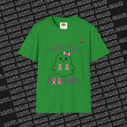 Breast Cancer Awareness Ghost Unisex T-Shirt