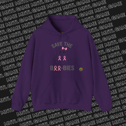 Hoodie Save the Boo-Bies Breast Cancer Awareness Ghost
